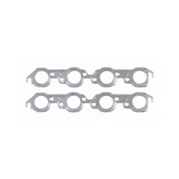 Mr. Gasket Header Gaskets - Aluminum-Layered 1965-1990 Chevrolet 396-454 Big Block with Round Ports