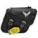 Willie & Max Universal Black Magic Compact Slant Saddlebags (12 in L x 9.5 in W x 5.5 in H) - Black-1