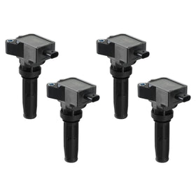 COIL, BLACK, 2019-2022 FORD ECO-BOOST 2.0L L4, SET OF 4
