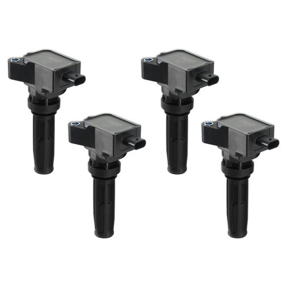 COIL, BLACK, 2019-2022 FORD ECO-BOOST 2.0L L4, SET OF 4