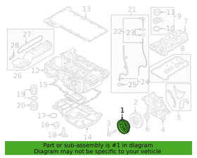Engine Crankshaft Pulley - BMW / S63 / 4.4L / F9X / M5 / M8 / & More | 11287852125 - 0