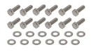 Mr. Gasket Rear Cover Bolt Set - Stainless Steel Fits GM LS Engines-1