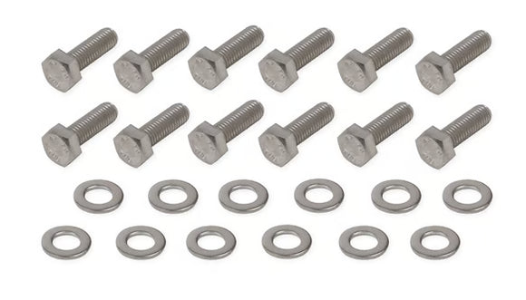 Mr. Gasket Rear Cover Bolt Set - Stainless Steel Fits GM LS Engines