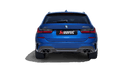 Akrapovic 2020+ BMW M340i (G20) Evolution Line (Titanium) w/Carbon Tips (Req Link Pipes)-2