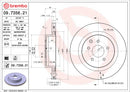 Brembo 03-04 Infiniti G35/03-09 Nissan 350Z Rear Premium UV Coated OE Equivalent Rotor 43206CD005-2