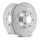 Power Stop 11-18 Porsche Cayenne Front Evolution Drilled & Slotted Rotors - Pair-2