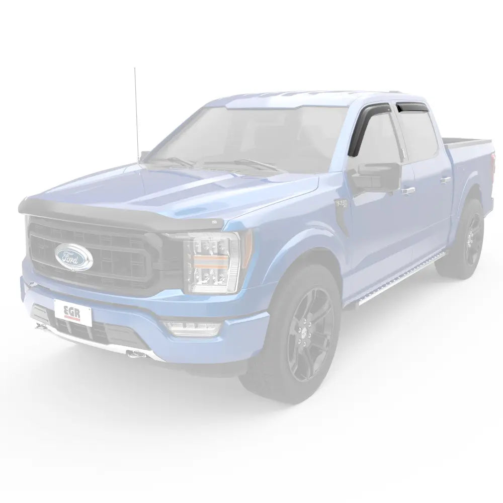 EGR 15+ Ford F150 Crew Cab Tape-On Window Visors - Set of 4 - 0