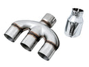 AWE Dual-to-Triple Tip Conversion for 10th Gen Civic Si - Chrome Silver Tip (AWE Exhaust required)-1