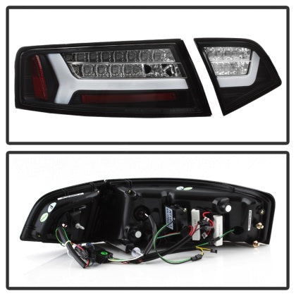 Spyder Auto LED Tail Lights Black Audi A6 2009-2012