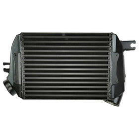 Grimmspeed Top Mount Intercooler Kit Inc. Splitter Thermal Dispersant Black For 15-21 WRX