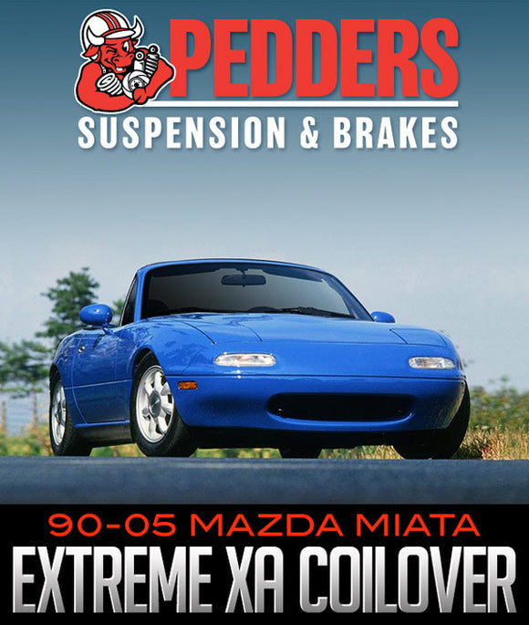 PEDDERS SUSPENSION EXTREME XA COILOVER KIT: 1990–2005 MAZDA MIATA