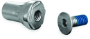 Kuryakyn Replacement Tapered Peg Mount With Screw Chrome-1