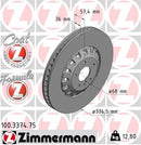 Front Brake Disc Set (375x36) - Audi / C8 A7 / 4M / Q7 / Q8 & More-2