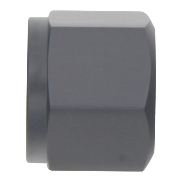 DeatschWerks 8AN Female Flare Cap - Anodized Matte Black