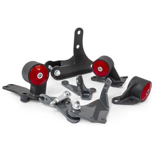 Innovative 88-91 Civic D-Series Black Steel Mounts 60A Bushings (92+ Engine Hydro Conversion)