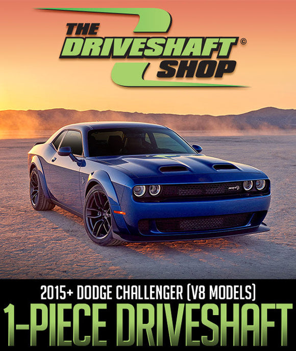 DRIVESHAFT SHOP CARBON FIBER 1-PIECE DRIVESHAFT: 2015+ DODGE CHALLENGER (V8 MODELS)