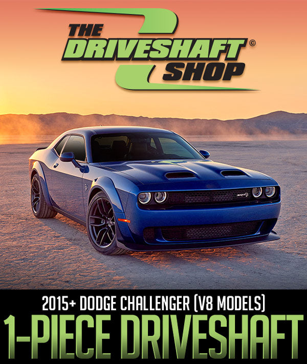 DRIVESHAFT SHOP CARBON FIBER 1-PIECE DRIVESHAFT: 2015+ DODGE CHALLENGER (V8 MODELS) - 0