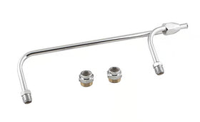 Mr. Gasket Fuel Line - 3/8 Inch Dual Inlet - Chrome