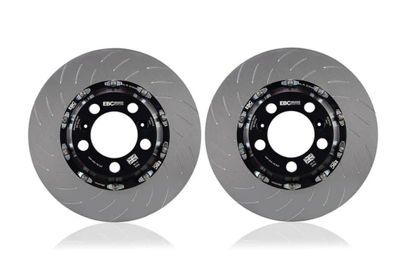 EBC Racing 2013+ Porsche 911 (991/992 w/Cast Iron Disc) 3.8TT 2 Piece SG Racing Front Rotors