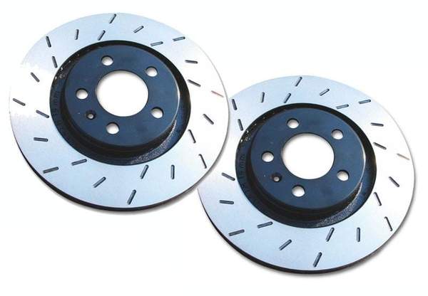 Front EBC Ultimax Slotted Rotors - Set Of 2 Rotors (334x32mm) Mk4 Golf R32