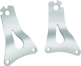 Kuryakyn Fixed Mounts Multi-Purpose Driver &amp; Passenger Backrest 14 and Up Touring Models Chrome