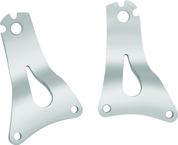 Kuryakyn Fixed Mounts Multi-Purpose Driver &amp; Passenger Backrest 14 and Up Touring Models Chrome