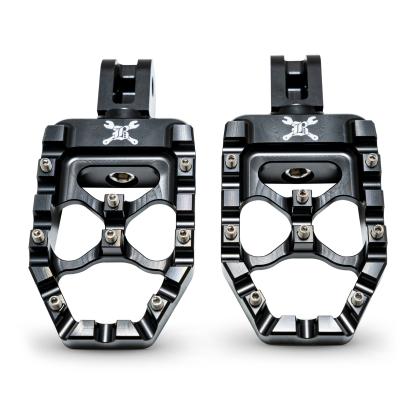Burly Brand 18-24 M8 Softail MX-Evolution Passenger Pegs - Black