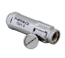 NRG 700 Series M12 X 1.5 Steel Lug Nut w/Dust Cap Cover Set 21 Pc w/Locks & Lock Socket - Silver-3