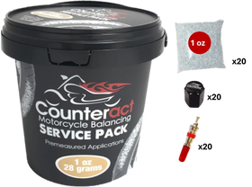 Counteract Motorcycle Balance Beads Shop Service Bucket: 20 packs - 1oz bags - 0