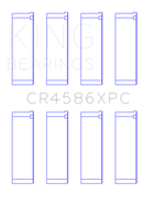 King Mitsubishi 4B11T Performance Coated Rod Bearing Set - Size STDX-2