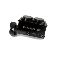 Baer ReMaster Baer Brakes Remaster Master Cylinder: A small, compact, 1-piece body machined out of 6061 T6 billet aluminum, 1-1/8 in. Bore, Right Side Ports, Black Anodized, with a SN95 Hydroboost Mounting Flange.