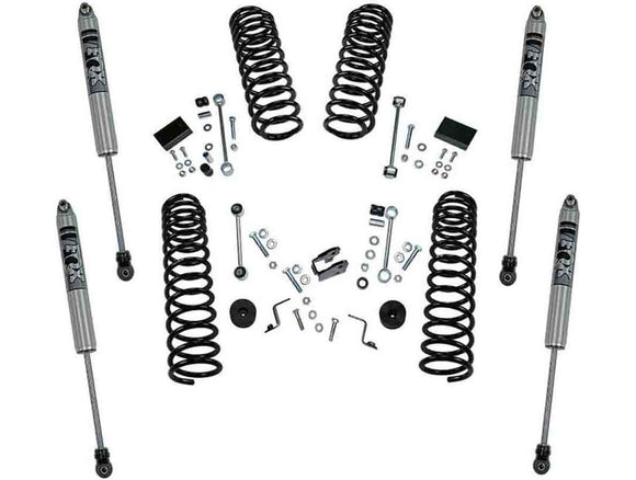 18-19 Jeep Wrangler JL 2 Door 2.5in Dual Rate Coil Lift Kit - Incl Rubicon w/ Fox Shocks