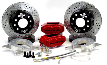 BAER BRAKES 11 SS4+ R Brk Kit GB SDZ Fits Rear Ends w/Ford 9" Torino (Late Big) Bearing Housing Ends, (5x4.5", 5x4.75"BC)