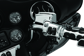 Kuryakyn Handlebar Control Dress Up Kit Chrome