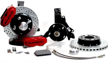 BAER BRAKES 11 SS4+ F Brk Kit Fire R SDZ Std Studs Fits 1982-92 GM F-body Cars (Camaro/Firebird) (Comes Assembled on Stock Height Spindles)