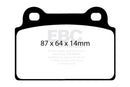 EBC 08-16 Mitsubishi Lancer Evo 10 2.0 Turbo (1 piece rotor) Bluestuff Rear Brake Pads-1