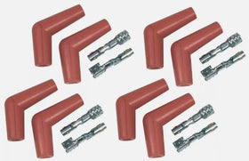MSD Pro Race Spark Plug Boot & Terminal Kit 115 Deg, 8.5mm, Red