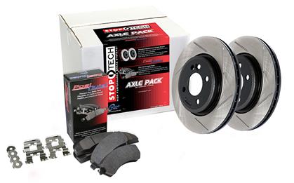 StopTech Street Axle Pack; Slotted; 4 Wheel Brake Kit F22 M240i xdrive - 0
