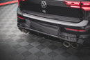 Maxton Design Central Rear Splitter - VW Golf R Mk8 | VW-GO-8-R-RD1G-2