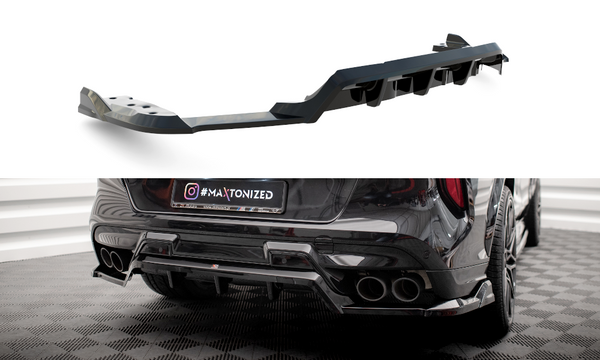 Maxton Design Central Rear Splitter (W/ Vertical Bars) For - BMW X6 M F96