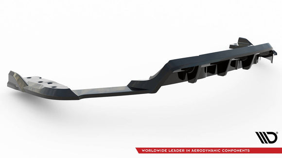 Maxton Design Central Rear Splitter (w/ Vertical Bars) - BMW X6 M F96