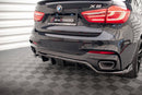 Maxton Design Central Rear Splitter (W/ Vertical Bars) - BMW X6 M-PACK F16-8