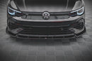 Maxton Design Front Splitter + Flaps V.2 - VW Golf R Mk8-6