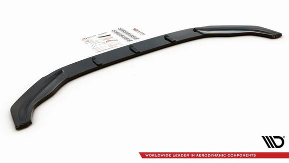 Maxton Design Gloss Black Front Splitter | Volkswagen Mk7 Golf R | VW-GO-7-R-FD1G