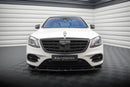 Maxton Design Front Splitter V.2 Mercedes-Benz S AMG-Line W222 Facelift-2