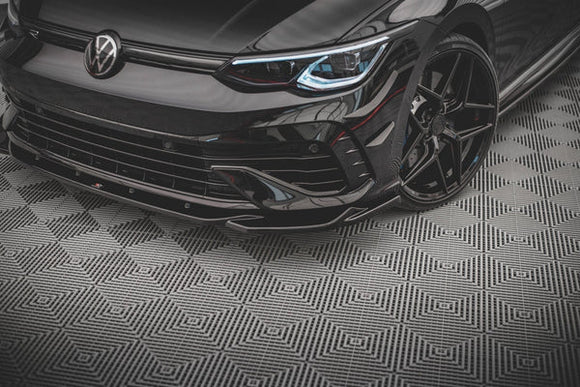 Maxton Design Front Splitter V.4 - VW Golf R Mk8