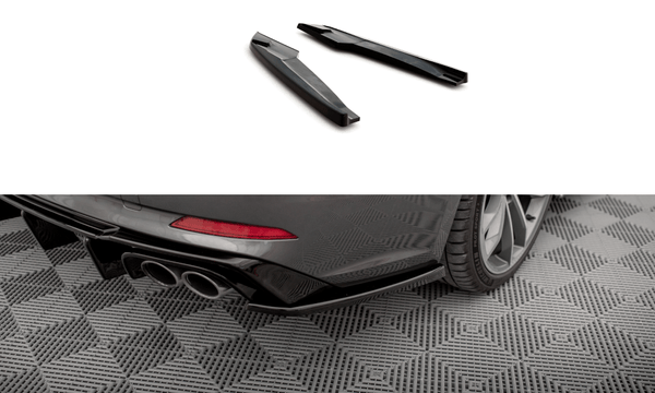 Maxton Design Rear Side Splitter (Set For Valance) - Audi / S5 / Coupe / Sportback / F5 | AU-S5-2-RSD1G