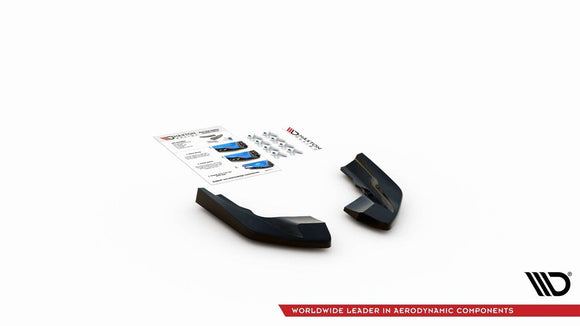 Maxton Design Rear Side Splitters V.2 For - VW Golf R Mk8