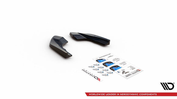 Maxton Design Rear Side Splitters V.2 For - VW Golf R Mk8