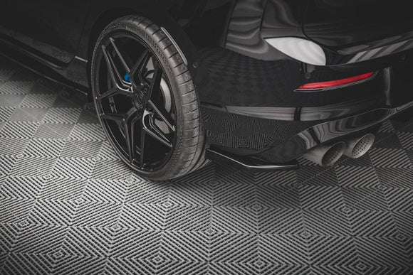 Maxton Design Rear Side Splitters V.2 For - VW Golf R Mk8